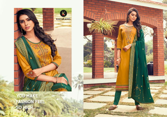 Kalarang Kitkat 3 Latest Casual Party Wear Designer Dress Materiel 